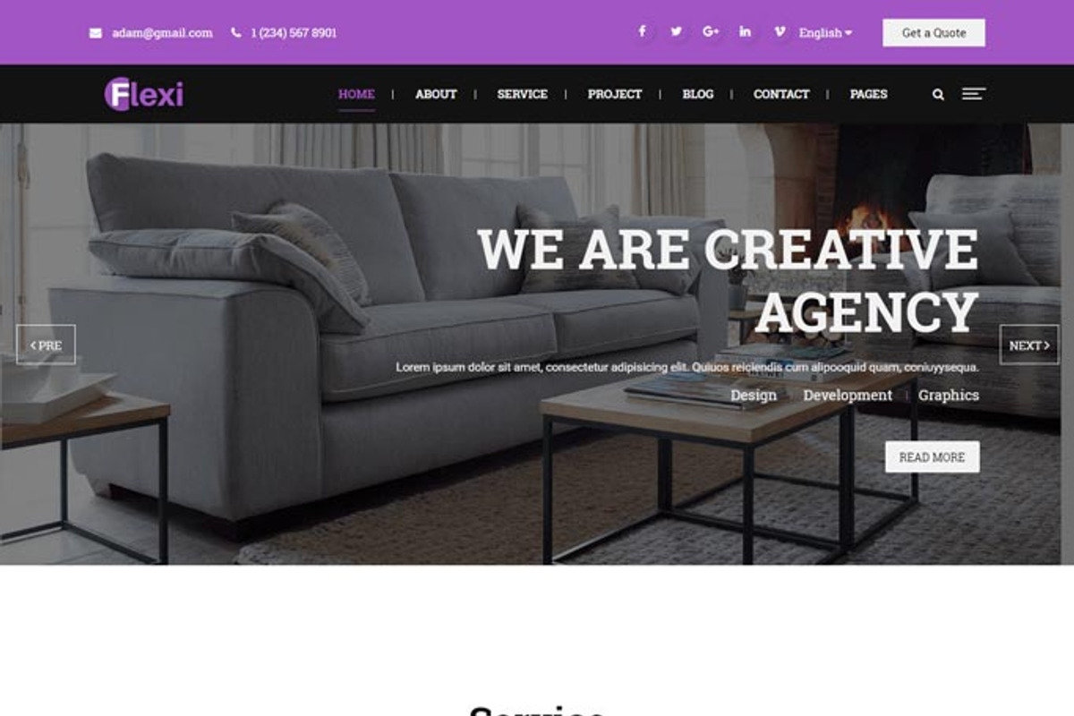 Flexi - Multipurpose HTML5 Template, a HTML Template by CreativeGigs (Photo 6 of 6)