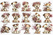 Whimsical Spring Dogs Clipart, an Illustration by Craft Nest (Thumbnail 6 of 11)