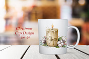 Christmas Candles Clipart., a Decorative Illustration by VetaDesign (Thumbnail 4 of 7)