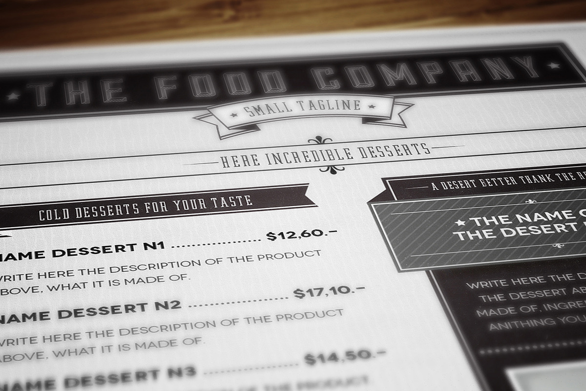 Food Company Menu, a Brochure Template by Luuqas Design (Photo 8 of 8)