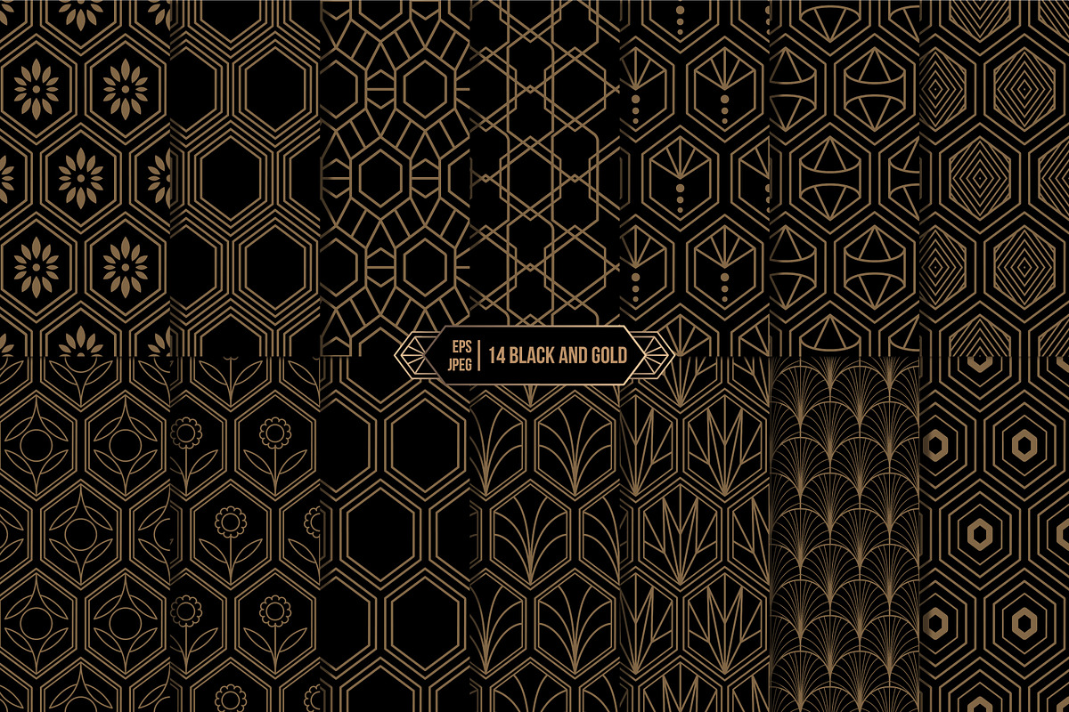 Art Deco Patterns, a Pattern Graphic by InaCorart (Photo 4 of 9)