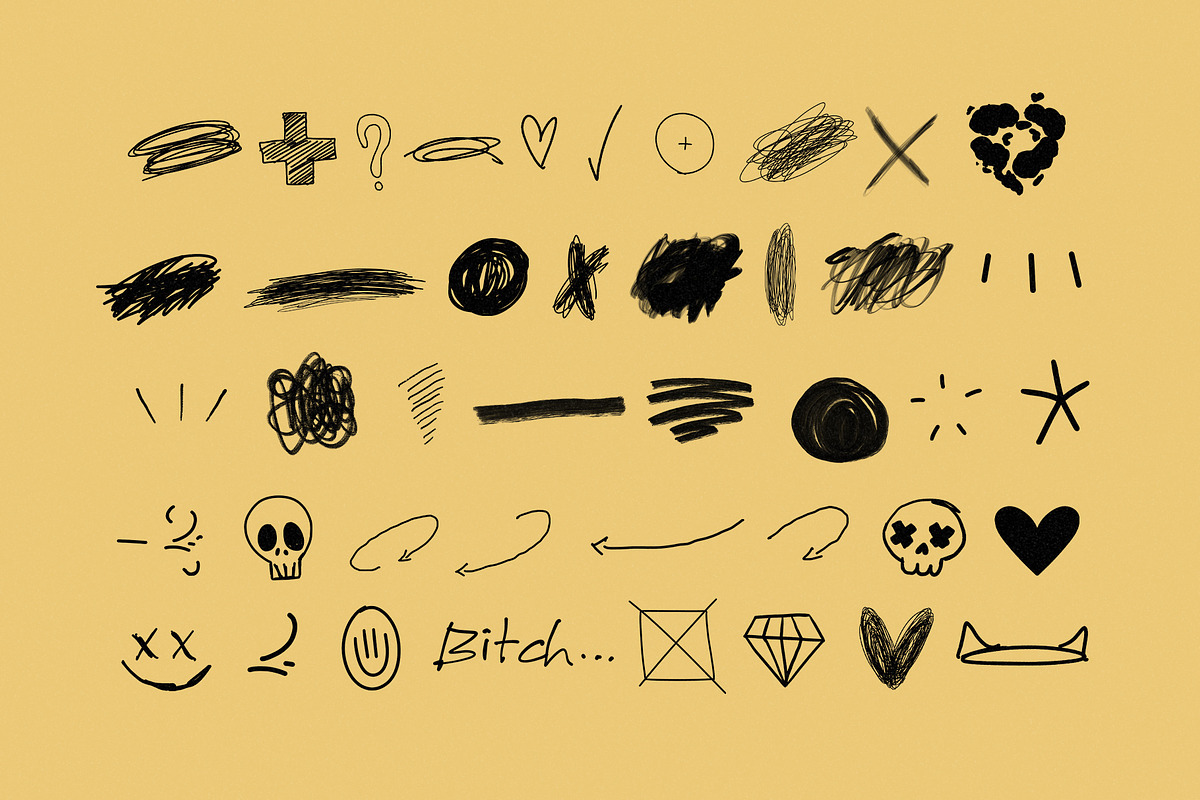Scribble and Hand-drawn Elements, an Object Graphic by Pixflow (Photo 9 of 10)