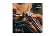 Barber Flyer Design Template, a Flyer Template by YUDesignStore (Thumbnail 5 of 5)