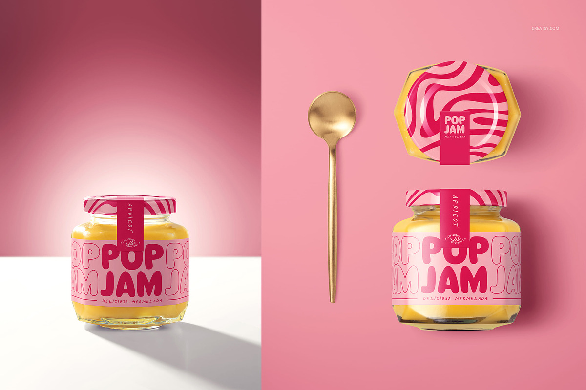 Jam Jar Mockup Bundle, a Cups & Container Mockup by creatsy5 (Photo 37 of 65)