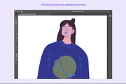 Street Fashion Flat Characters, a Person Illustration by Promo Graphics (Thumbnail 7 of 7)
