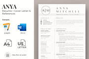 1, 2 and 3 Page Resume CV Design, a Resume Template by HIRED Design Studio (Thumbnail 1 of 12)