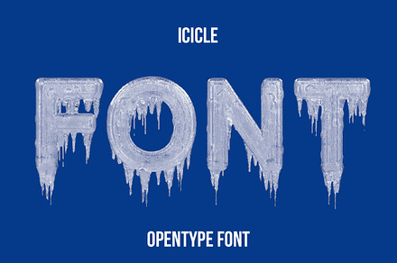 Icicle Font, a Font by Handmadefont