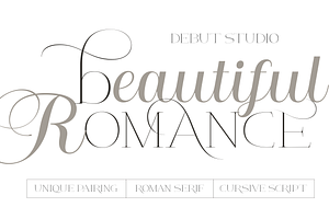 Beautiful Romance Font Duo