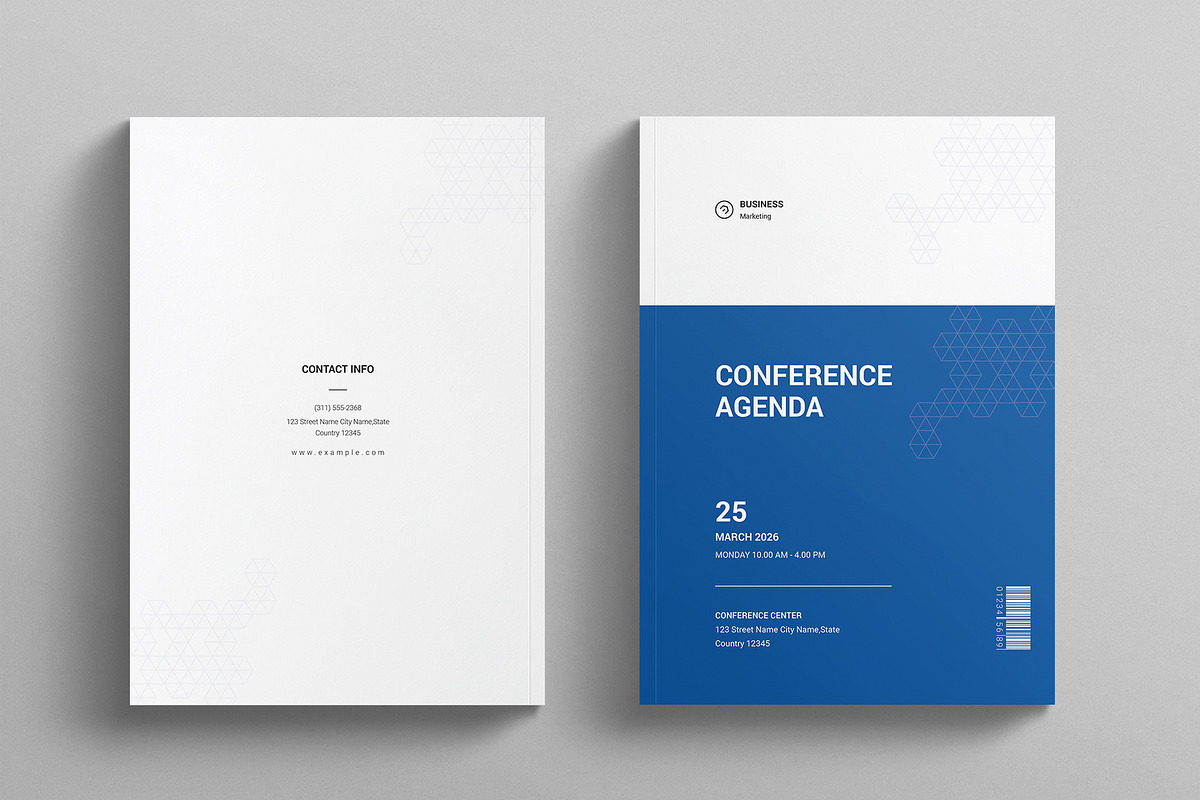 Conference Agenda Template, a Brochure Template by E-Type (Photo 7 of 7)