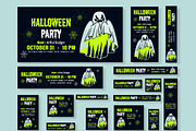 Halloween Web Banner Ads Set, a Social Media Template by MightyDesign (Thumbnail 1 of 5)