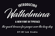 Wathelmina, a Script Font by IRF Lab Studio (Thumbnail 1 of 9)
