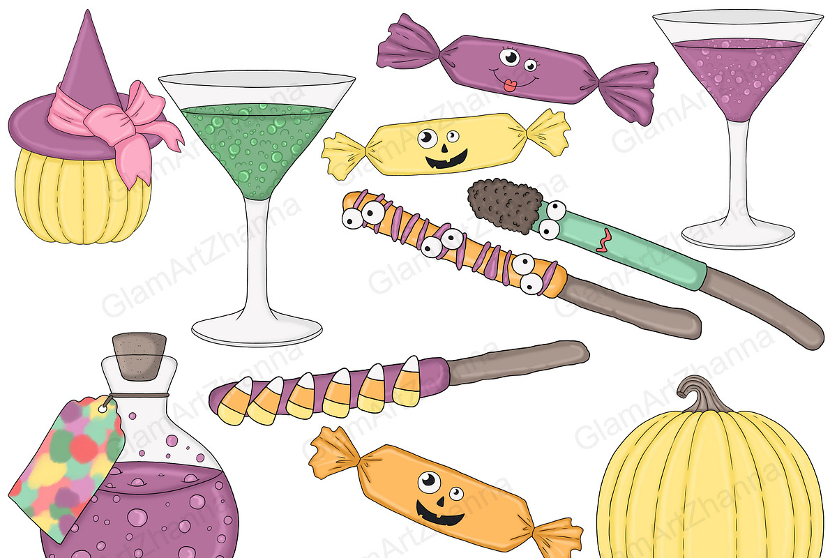 Magic Clipart, a Seasonal Illustration by GlamArtZhanna (Photo 5 of 5)