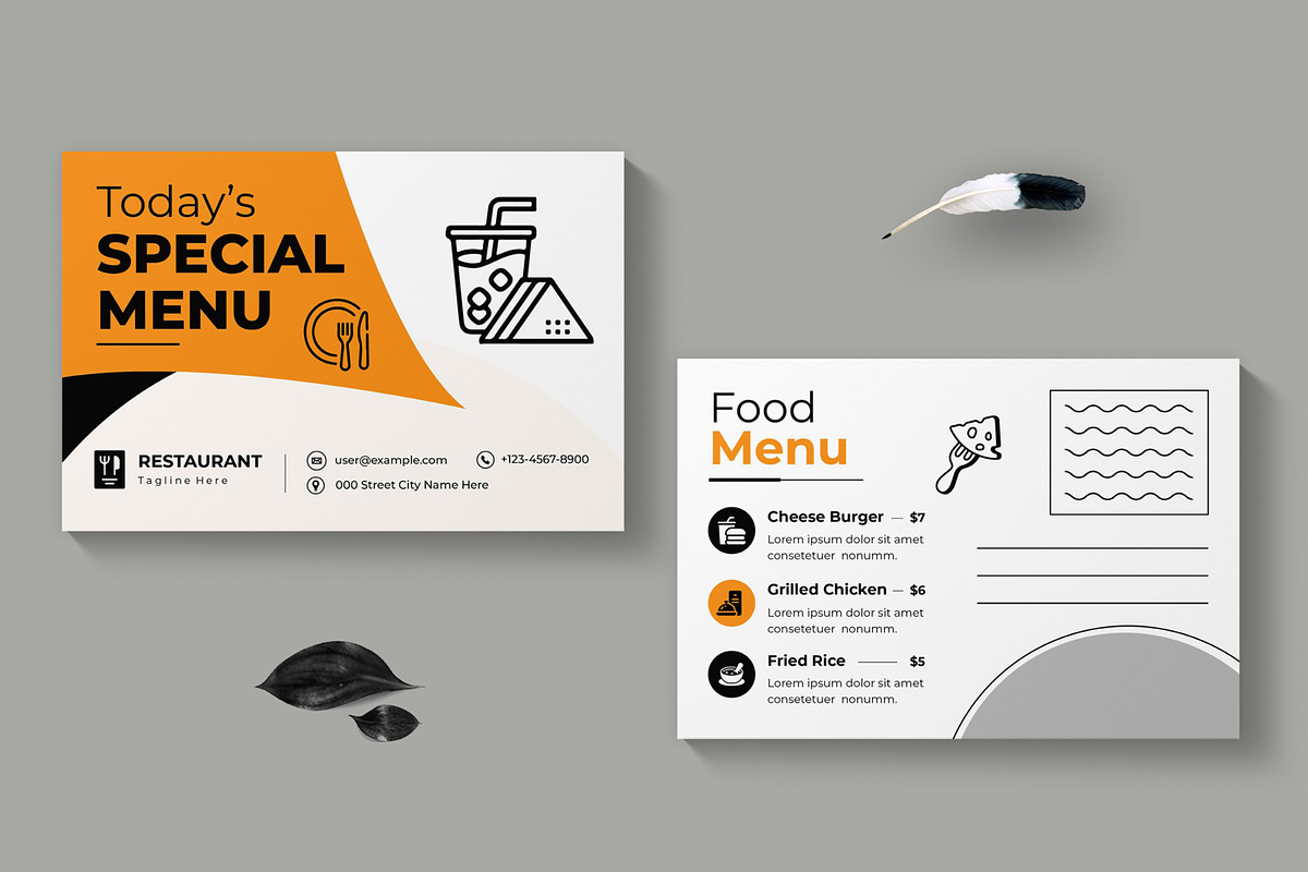 Special Food Restaurant Postcard, a Card Template by MightyDesign (Photo 1 of 8)