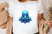 Watercolor Blue Christmas Clipart, an Illustration by Canvas Craft (Thumbnail 5 of 7)