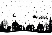 Santa Sleigh Vector Bundle, an Illustration by Amazin_art (Thumbnail 14 of 21)