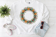 Floral Wreath PNG, an Illustration by Craft Nest (Thumbnail 5 of 6)