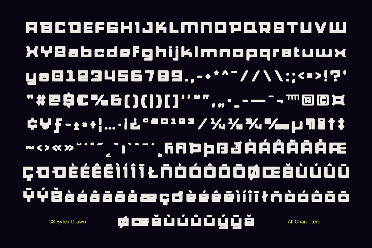 CS Bytex Drawn, a Sans Serif Font by Craft Supply Co. (Photo 8 of 8)