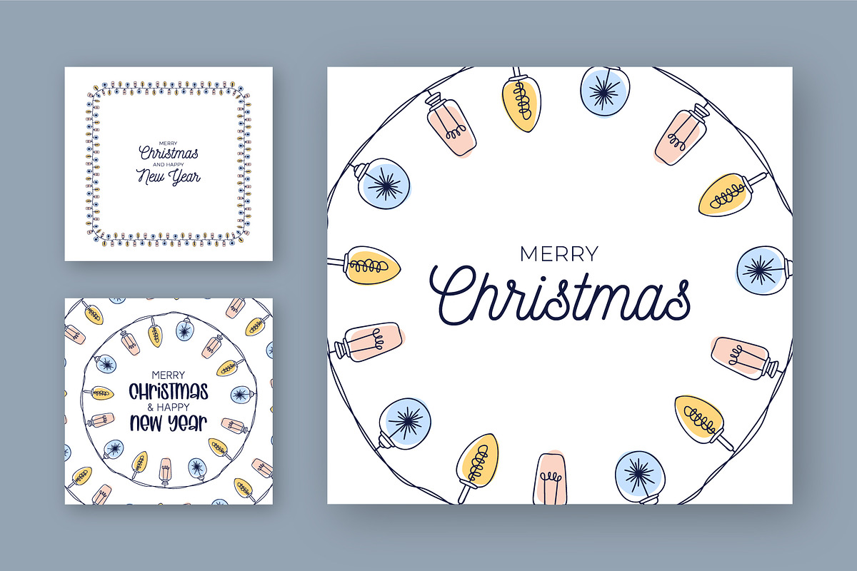 Christmas Doodle Garland Brush, a Brush Add-On by Lunarts Studio (Photo 5 of 6)