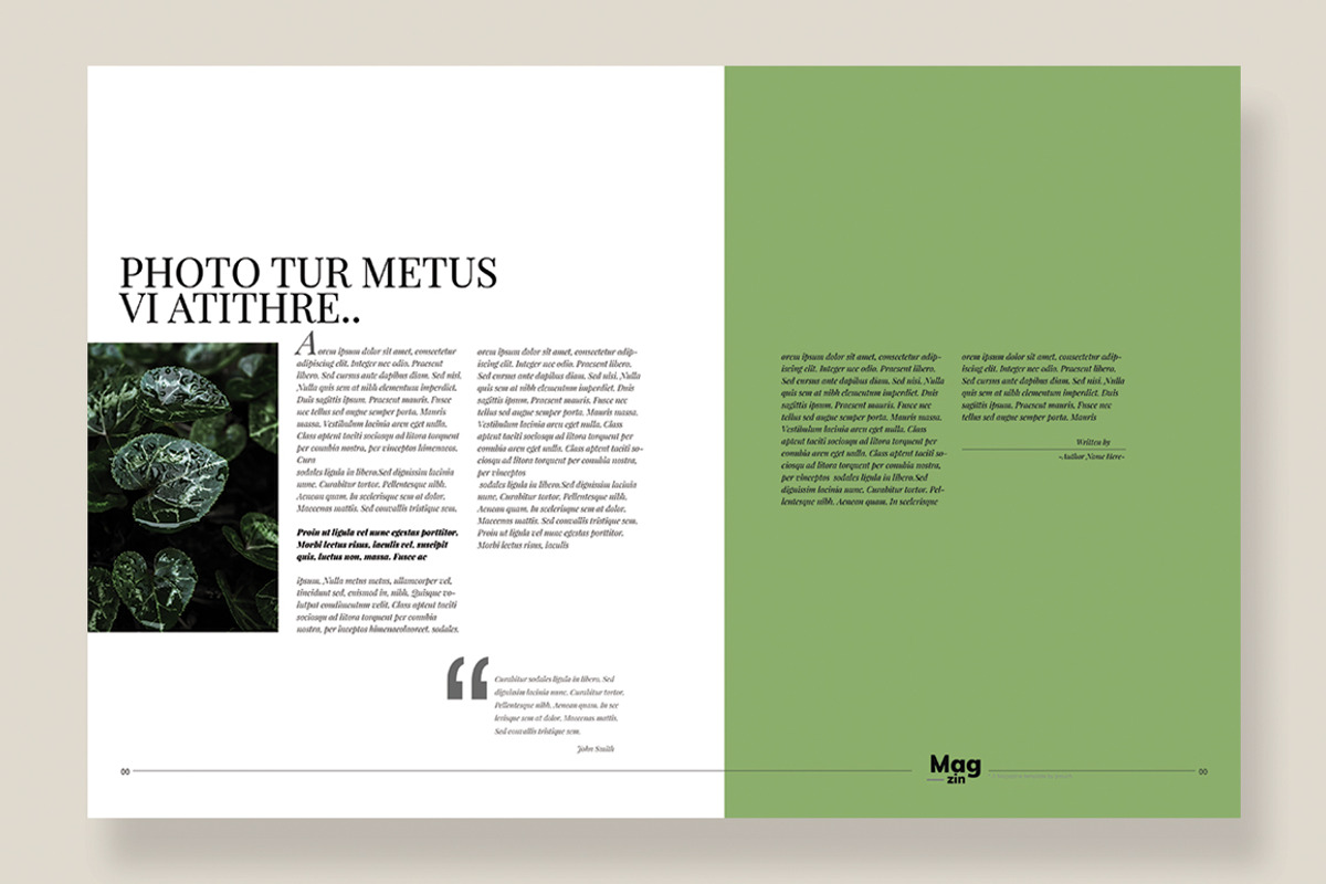 Magazine Template 10, a Magazine Template by pmvch (Photo 9 of 12)