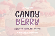 Candy Berry Mixed Notes Playful Font
