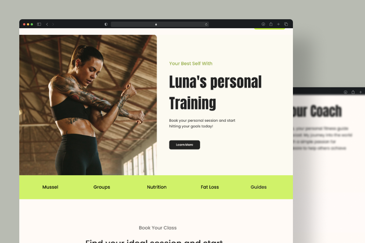 Personal Trainer Fitness Wix Website, a Wix Template by Emilia.Co Design Studios (Photo 5 of 6)
