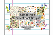8 Butterfly Wildflowers Comp Covers, a Background Graphic by SmallTownDigital (Thumbnail 2 of 4)