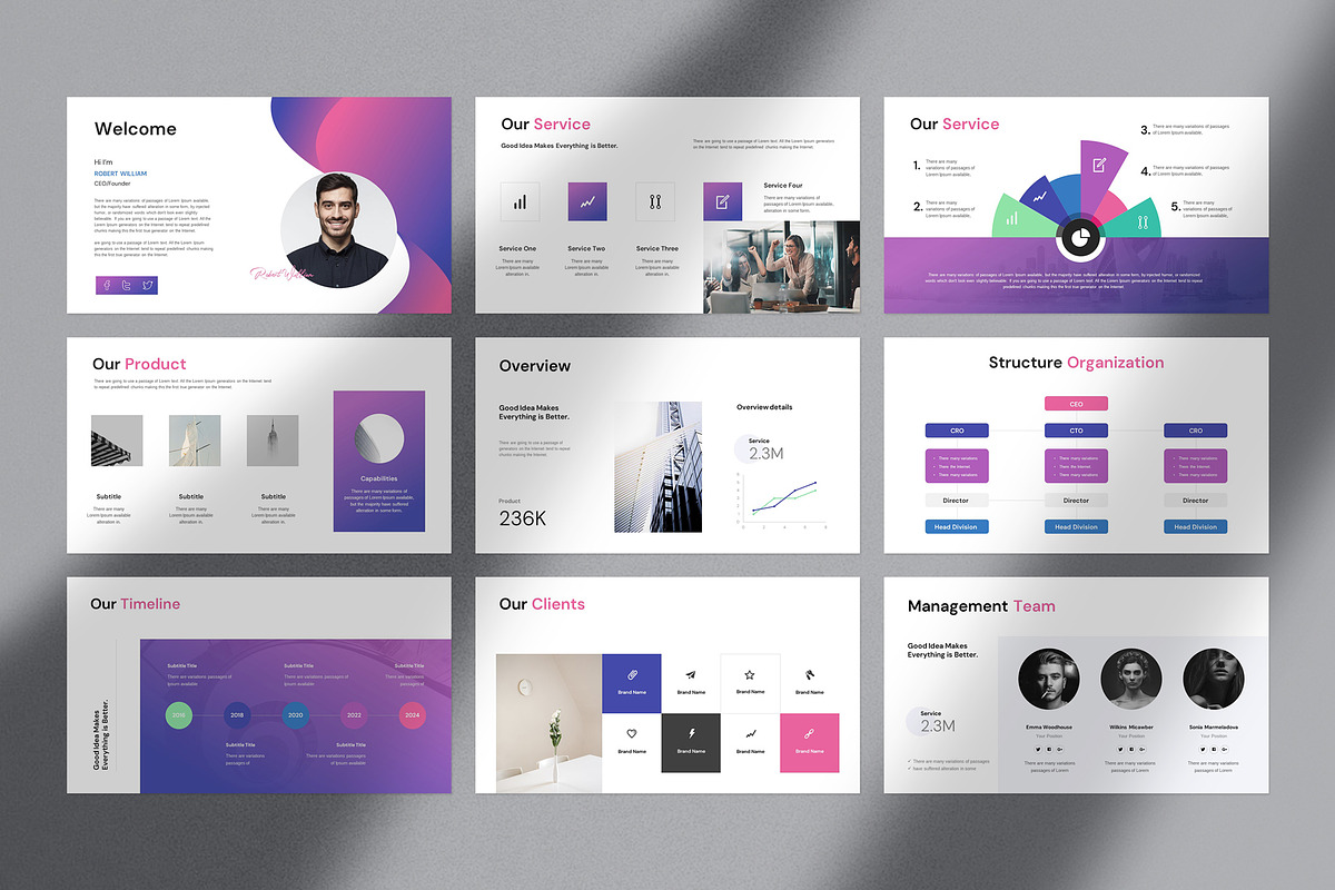 Business Plan Presentation Template preview 3