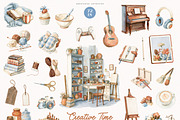 Creative Time Collection, a Seasonal Illustration by PeDe Designs (Thumbnail 4 of 17)