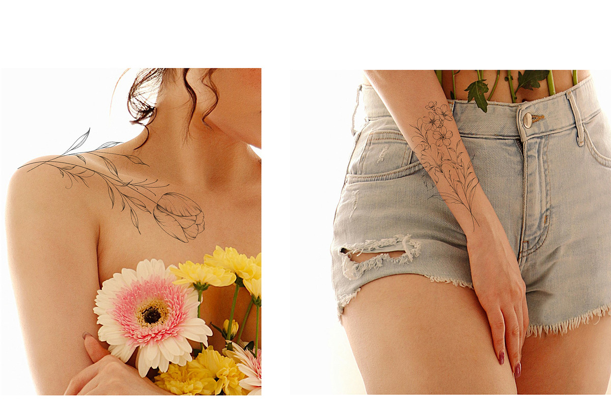 FineLine Floral Stamps for Procreate, a Brush Add-On by CaraulanStore (Photo 4 of 9)