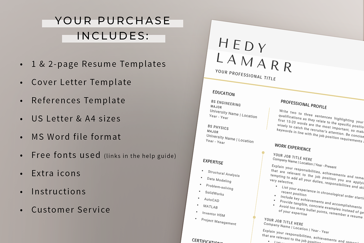 Engineer Resume & Cover Letter -Word, a Resume Template by Resume Bureau (Photo 5 of 5)