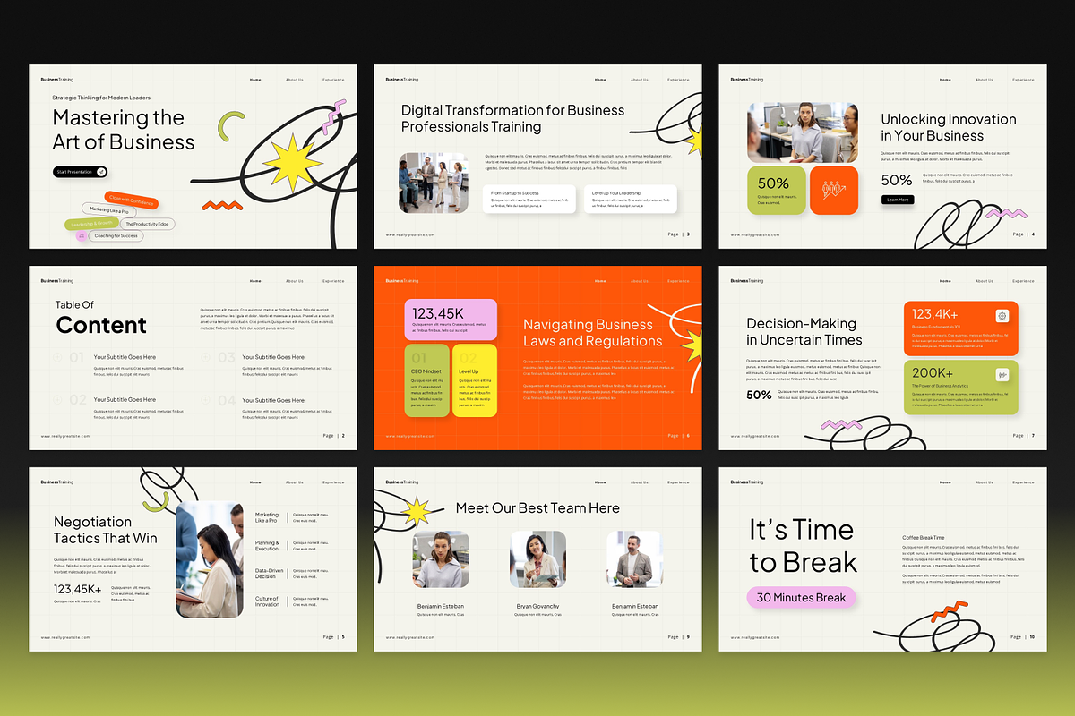 Business Training Presentation, a Presentation Template by Annora Studio (Photo 2 of 7)