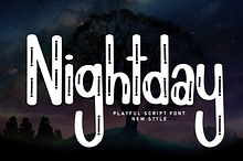 Nightday | Script Font