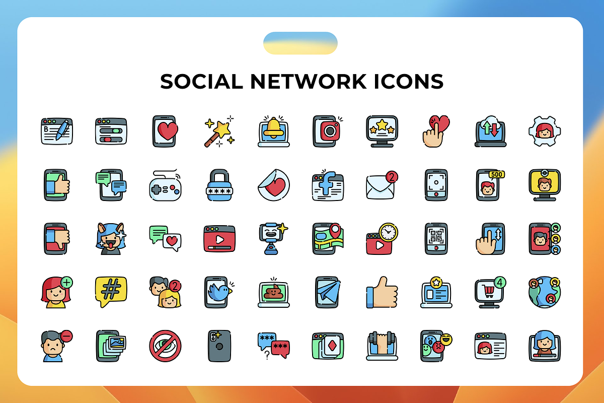 Social Network Icons, an Icon by Wencory