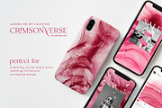 Red pink abstract backgrounds, a Texture Graphic by MiraEl Art (Thumbnail 7 of 16)