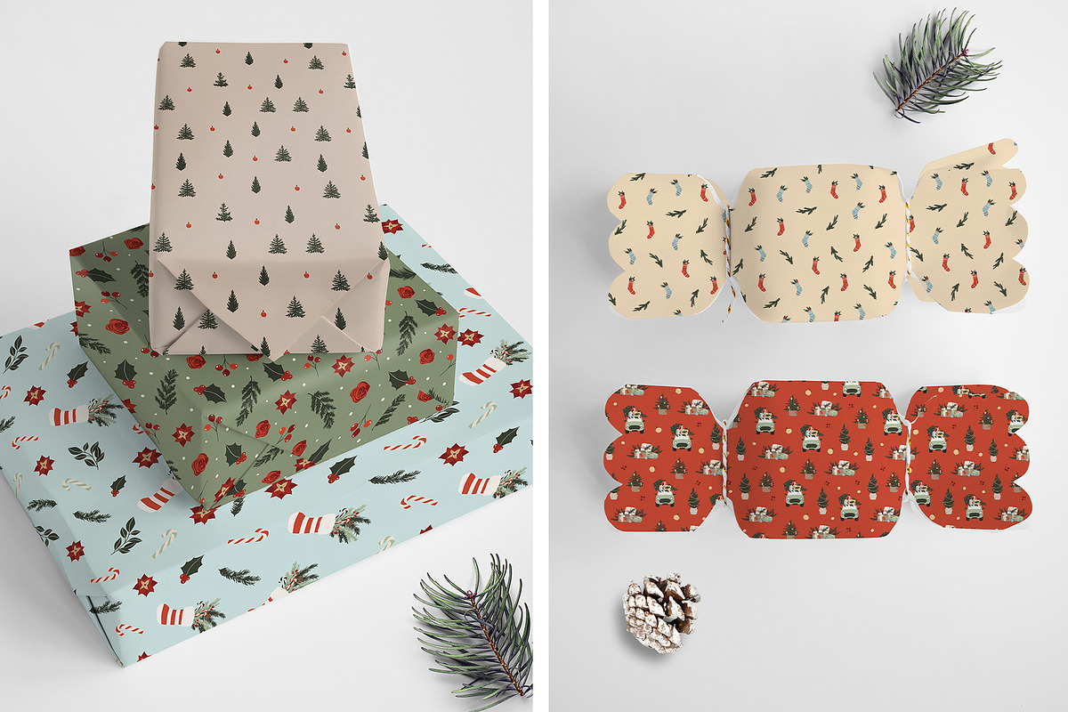 Christmas Mood - winter holiday set, a Seasonal Illustration by Madiwaso (Photo 11 of 12)