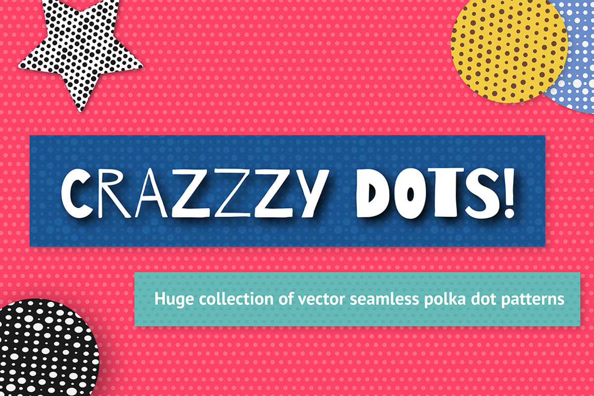 100 seamless polka dots pattern set, a Pattern Graphic by voin_Sveta (Photo 1 of 8)