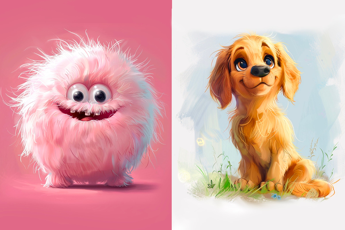 60 Fur Brush Set for Procreate, a Brush Add-On by Elenbushe (Photo 3 of 4)