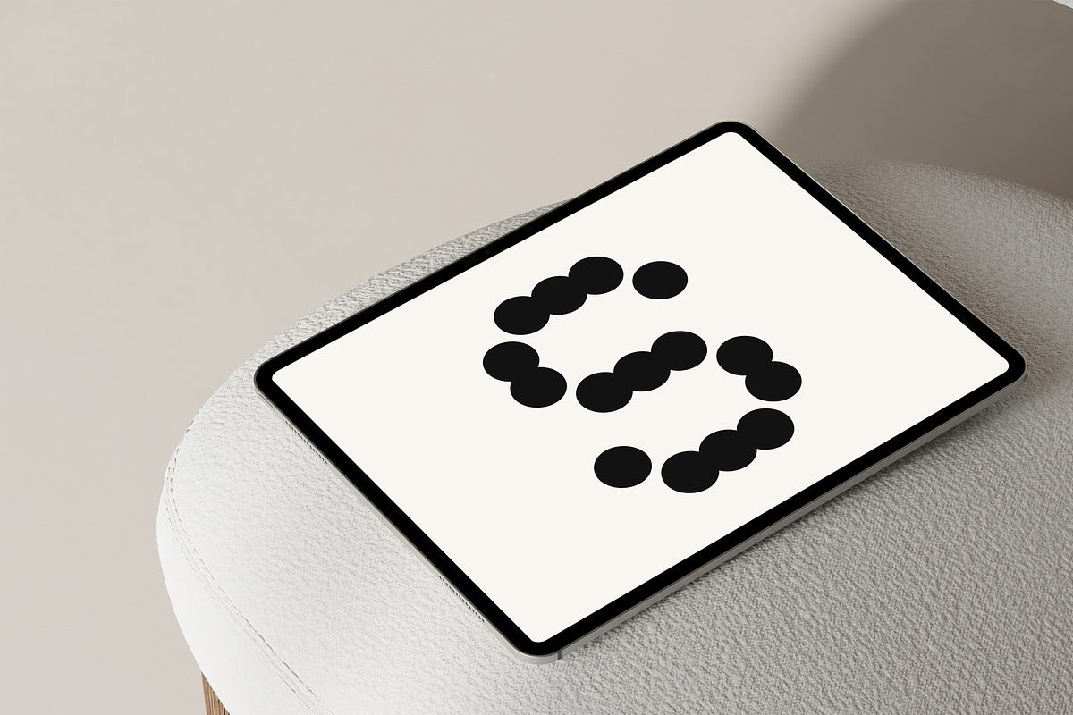 Beige iPad Mockup 03, a Mockup by TRANSPARENT SOURCE