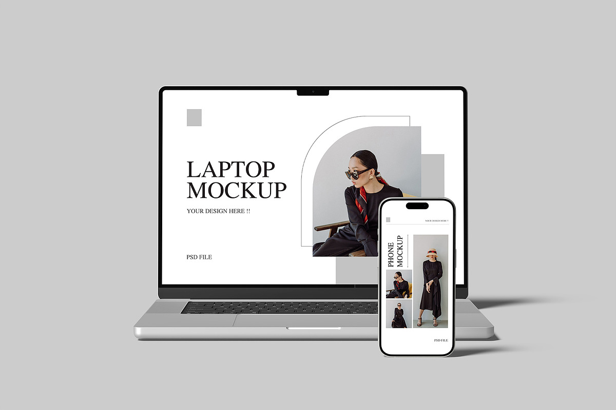 Laptop and Phone Mockup, an iPhone Mockup by Amigos__46 (Photo 3 of 10)