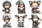 Whimsical Winter Clipart, an Illustration by Craft Nest (Thumbnail 4 of 6)