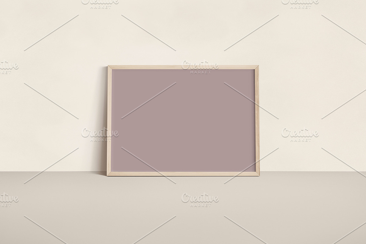 Landscape Wood Frame Leaning Mockup, a Household Mockup by OakstoneCreative (Photo 3 of 5)