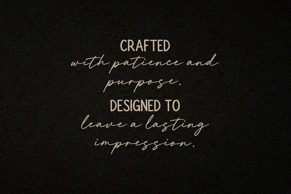 Sunday Atelier Font Trio, a Script Font by Creacy Studio (Photo 4 of 12)