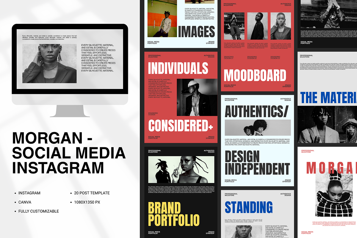 Morgan - Social Media Bundle 8 IN 1, a Social Media Template by Propertype (Photo 1 of 10)