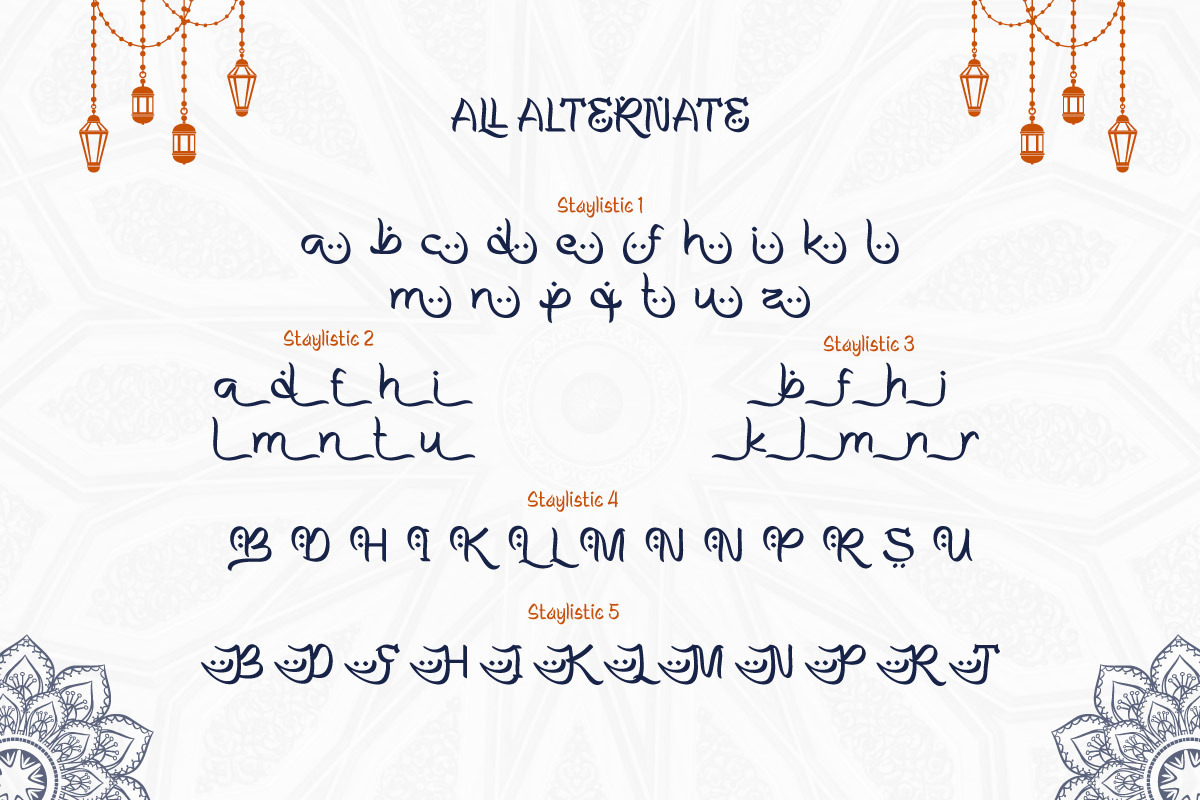 Raulaih - Arabic Style Font, a Script Font by trabaskriya (Photo 6 of 7)