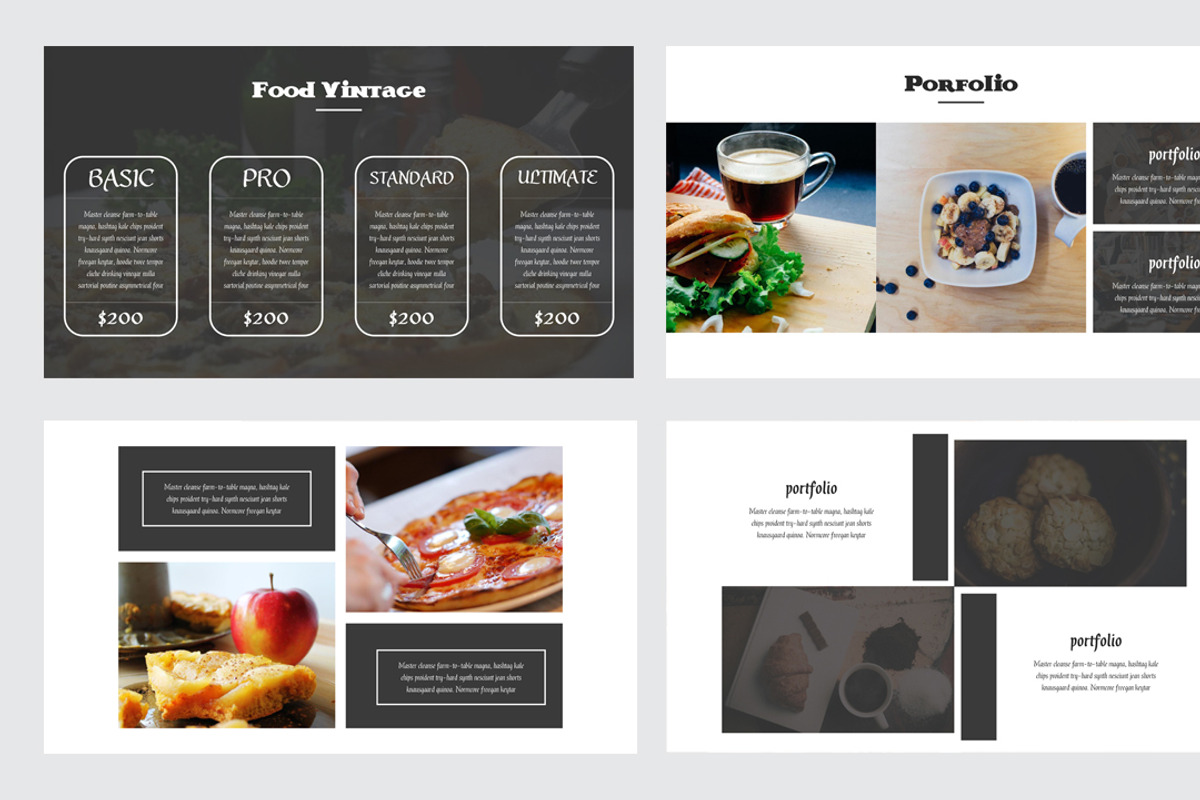 Food Vintage Keynote Template, a Presentation Template by ZAAS (Photo 6 of 12)