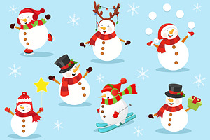 Cute Snowman Set Vol.2
