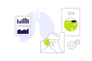 Smartwatch blood oxygen level, a Technology Illustration by Visual Generation