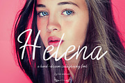 Helena a hand-drawn calligraphy font, a Script Font by Just Bia (Thumbnail 1 of 8)