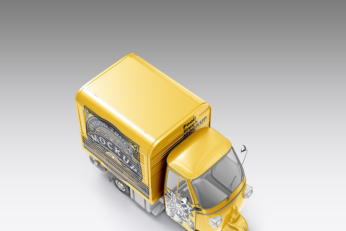 Food Truck Mockup, a Product Mockup by OneVectorStock (Photo 8 of 16)