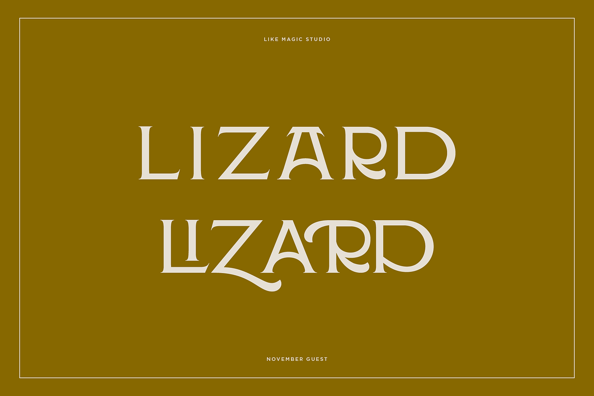 November Guest - An Edgy Serif, a Serif Font by Like Magic Studio (Photo 5 of 10)